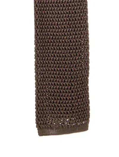 Pre-owned Tom Ford Silk Tie In Brown