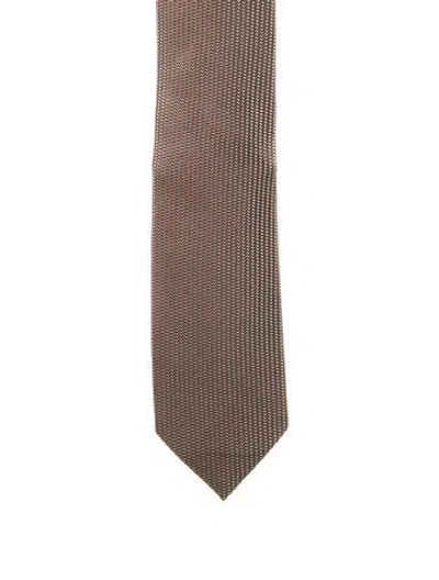 Pre-owned Tom Ford Silk Tie In Brown