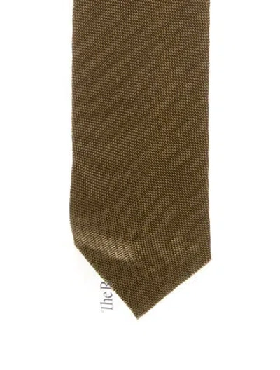 Pre-owned Tom Ford Silk Tie In Brown