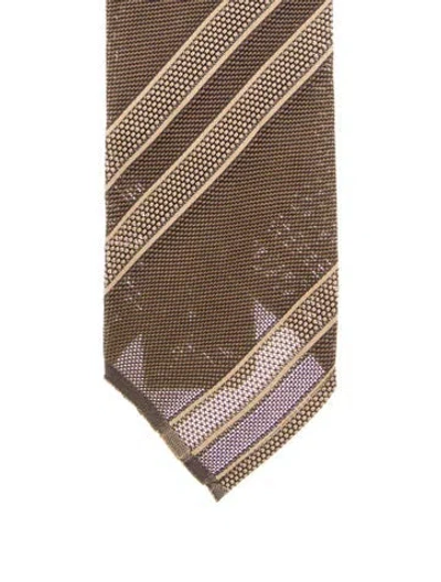 Pre-owned Tom Ford Silk Tie In Brown