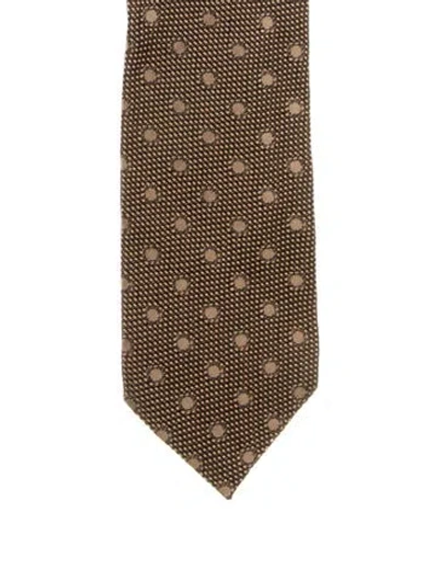 Pre-owned Tom Ford Silk Tie In Brown