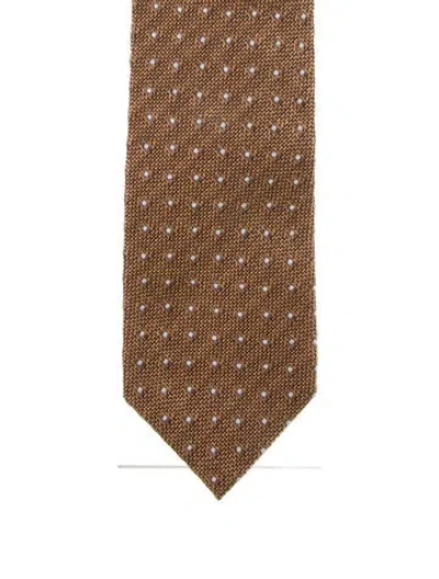 Pre-owned Tom Ford Silk Tie In Brown