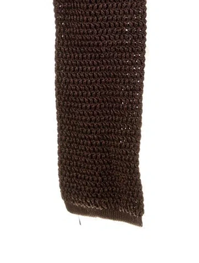 Pre-owned Tom Ford Silk Tie In Brown