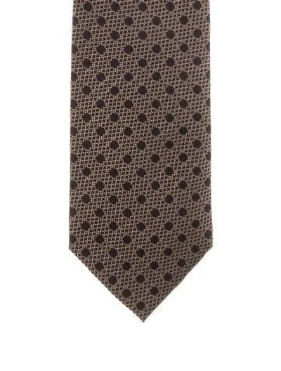 Pre-owned Tom Ford Silk Tie In Brown