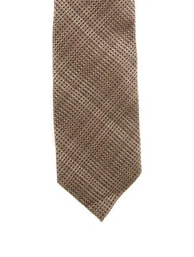 Pre-owned Tom Ford Silk Tie In Brown