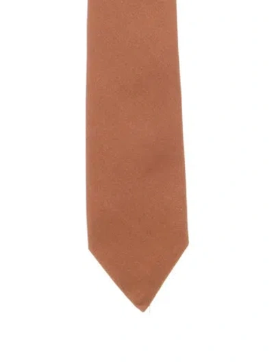 Pre-owned Tom Ford Silk Tie In Brown