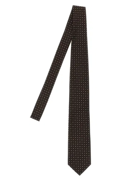 Tom Ford Silk Tie In Brown