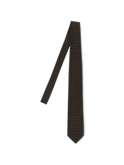 Tom Ford Silk Tie In Brown