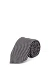 Tom Ford Silk Patterned Tie In Gray