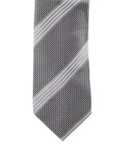 Pre-owned Tom Ford Silk Tie In Gray