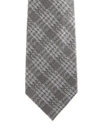 Pre-owned Tom Ford Silk Tie In Gray