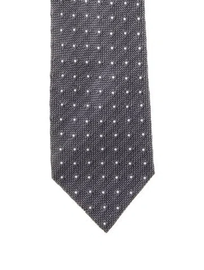 Pre-owned Tom Ford Silk Tie In Gray