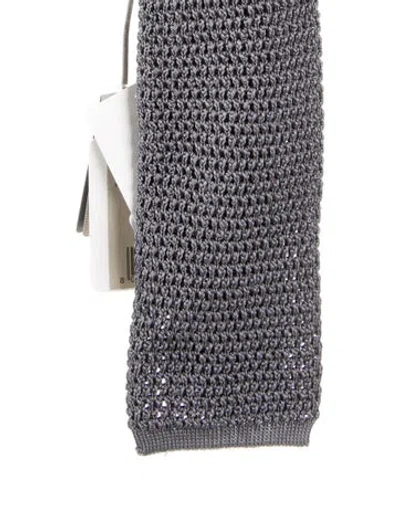 Pre-owned Tom Ford Silk Tie In Gray