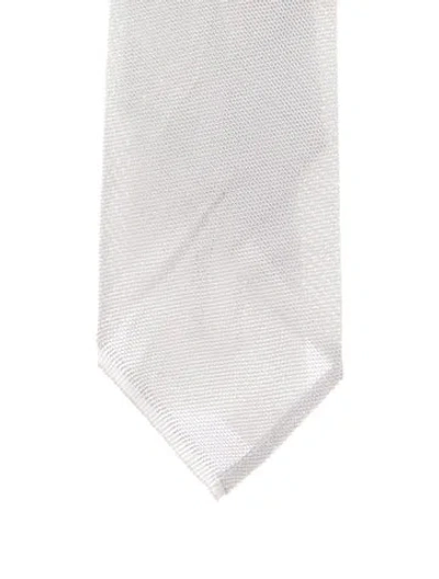 Pre-owned Tom Ford Silk Tie In Gray