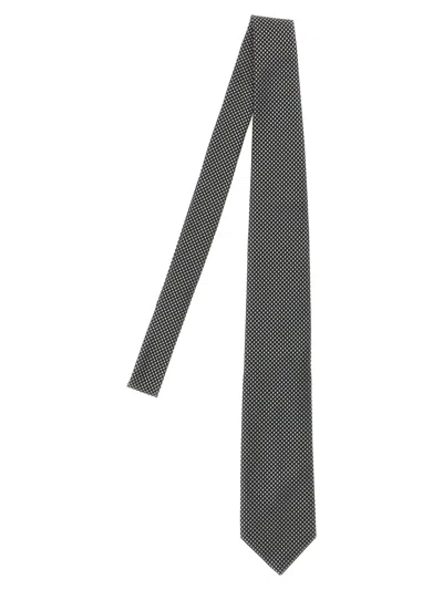 Tom Ford Silk Tie In Metallic