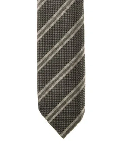 Pre-owned Tom Ford Silk Tie In Green