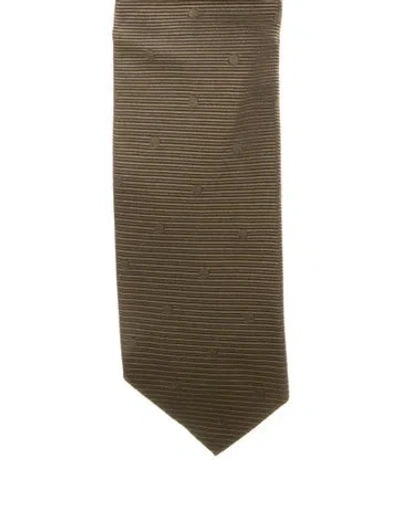 Pre-owned Tom Ford Silk Tie In Green