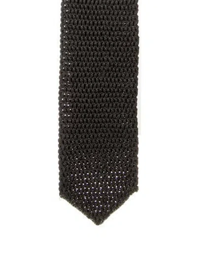 Pre-owned Tom Ford Silk Tie In Green