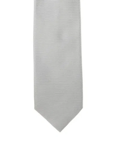 Pre-owned Tom Ford Silk Tie In Grey