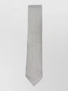 Tom Ford Silk Tie Herringbone Pattern Pointed Tip In Gray