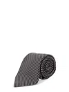 Tom Ford Patterned Silk Tie In Brown