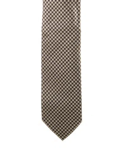 Pre-owned Tom Ford Silk Tie In Neutral