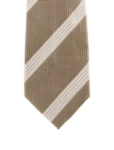 Pre-owned Tom Ford Silk Tie In Neutral