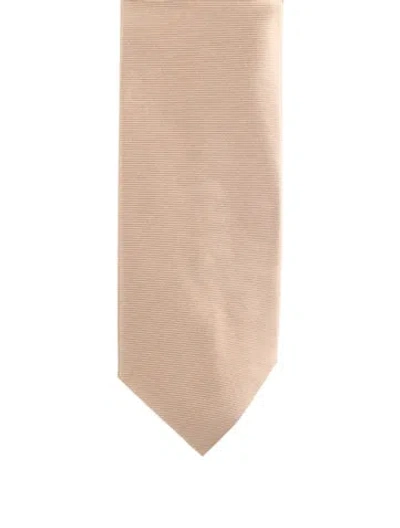 Pre-owned Tom Ford Silk Tie In Neutral
