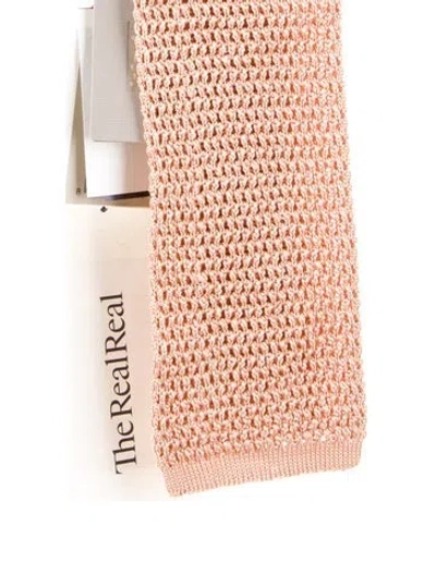 Pre-owned Tom Ford Silk Tie In Neutral