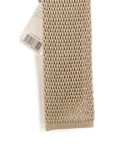 Pre-owned Tom Ford Silk Tie In Neutral