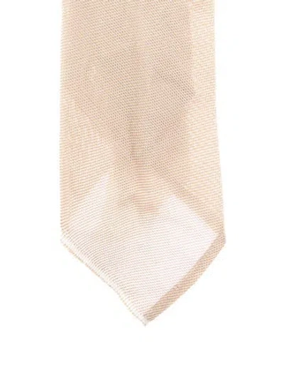 Pre-owned Tom Ford Silk Tie In Neutral
