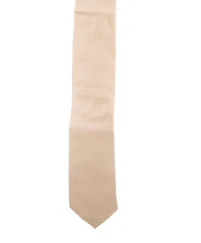 Pre-owned Tom Ford Silk Tie In Neutral