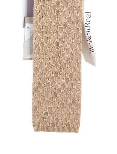 Pre-owned Tom Ford Silk Tie In Neutral