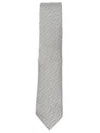 Tom Ford Silk Tie Herringbone Pattern Pointed Tip In Neutral