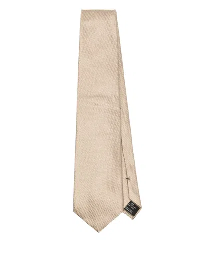 Tom Ford Silk Tie In Neutrals