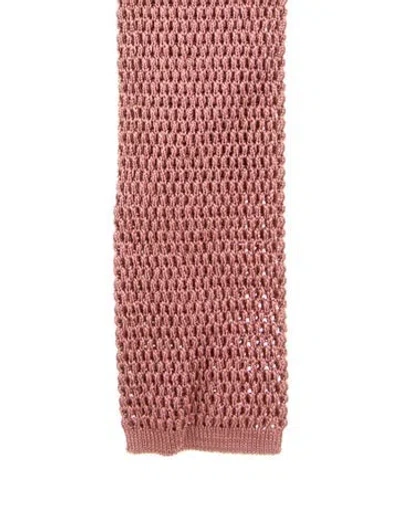Pre-owned Tom Ford Silk Tie In Pink