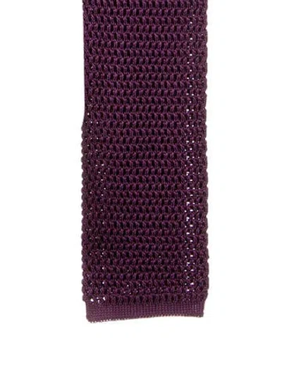 Pre-owned Tom Ford Silk Tie In Purple