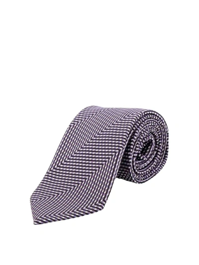 Tom Ford Silk Tie In Purple