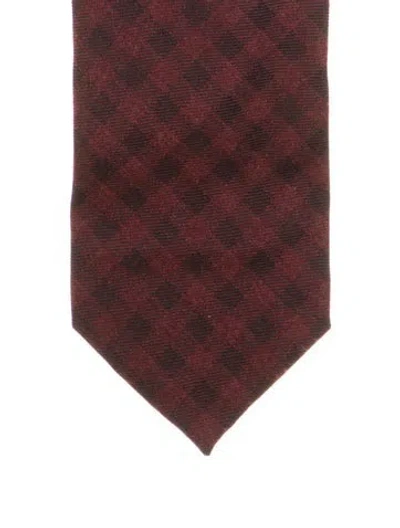 Pre-owned Tom Ford Silk Tie In Red