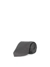 Tom Ford Herringbone Silk Tie In Black