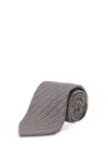 Tom Ford Patterned Silk Tie In Gray