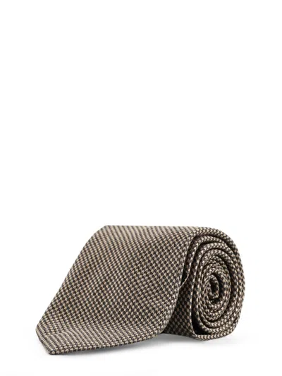 Tom Ford Silk Tie With Micro Pattern
