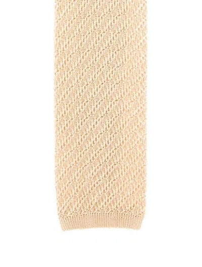 Pre-owned Tom Ford Silk Tie In Yellow