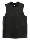 Tom Ford Top Silk Satin In Black