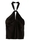Tom Ford Silk Top In Brown