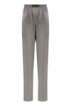 Tom Ford Silk Trousers In Gray