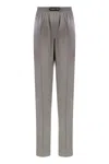 Tom Ford Silk Trousers In Gray