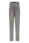 Tom Ford Silk Trousers In Gray