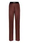 Tom Ford Pantaloni Pajama In Raso Di Seta Elasticizzato