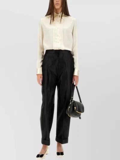 Tom Ford Silk Trousers Belt Loops
